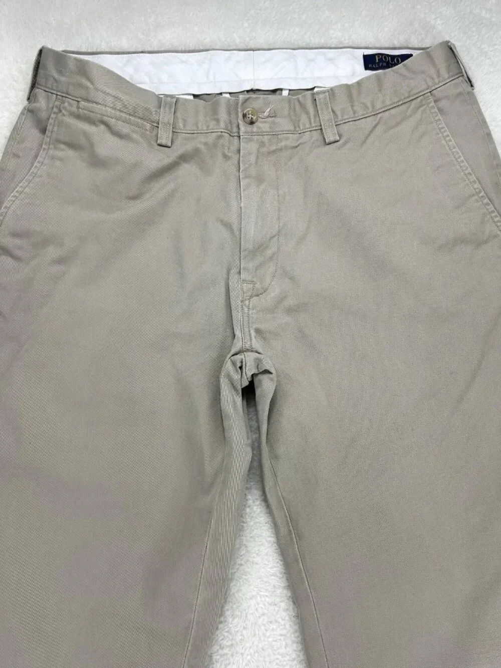 Polo Ralph Lauren Classic Fit Chino Pants Men 34x32 (33x31)‎ Beige 100% Cotton
